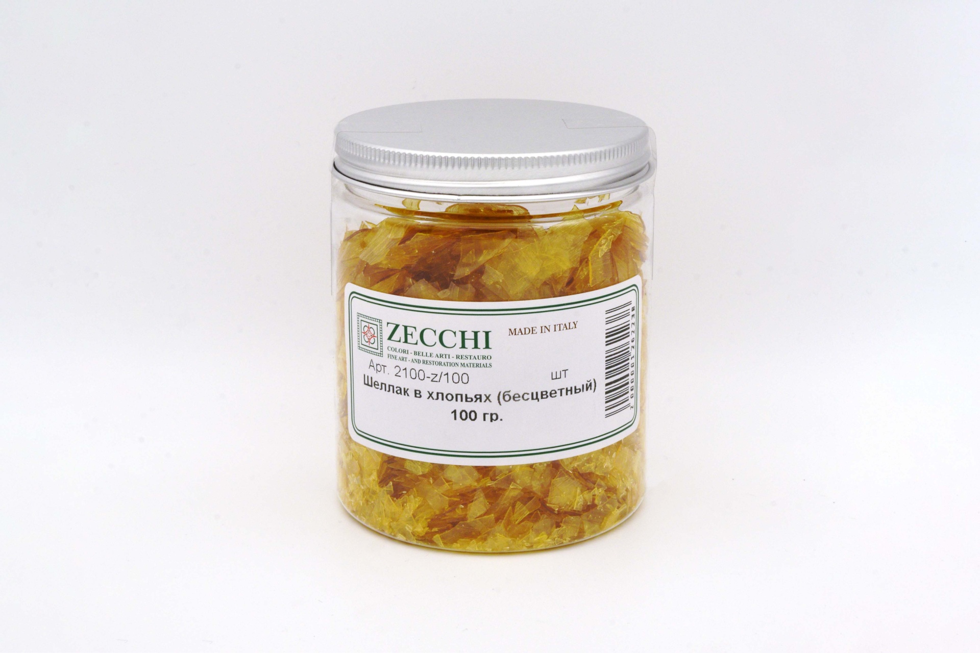 Шеллак хлопья ZECCHI прозрачный | 100 г